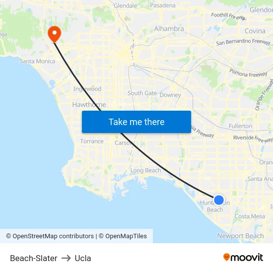 Beach-Slater to Ucla map