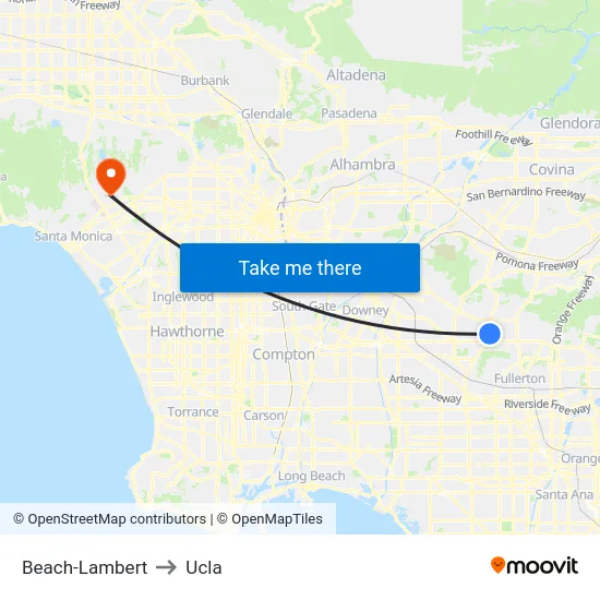 Beach-Lambert to Ucla map