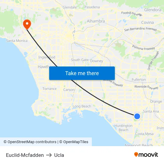 Euclid-Mcfadden to Ucla map