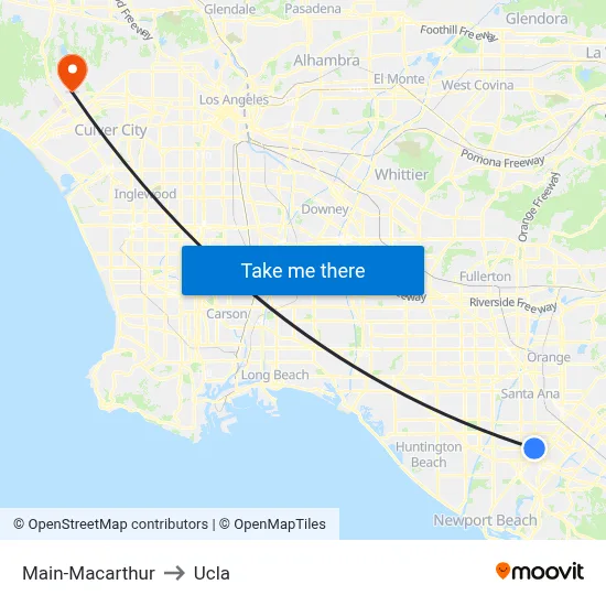 Main-Macarthur to Ucla map