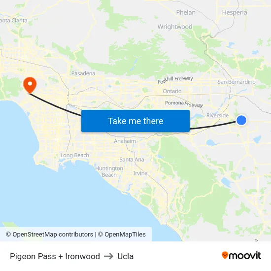 Pigeon Pass + Ironwood to Ucla map