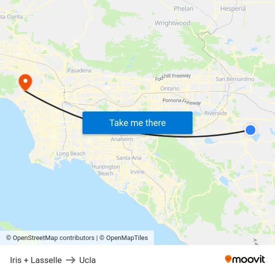Iris + Lasselle to Ucla map