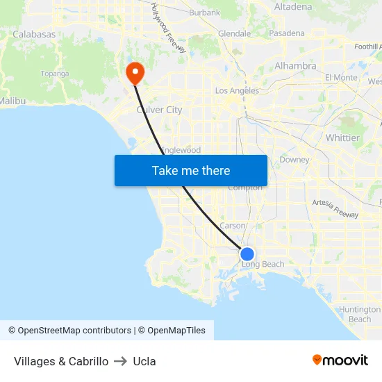 Villages & Cabrillo to Ucla map