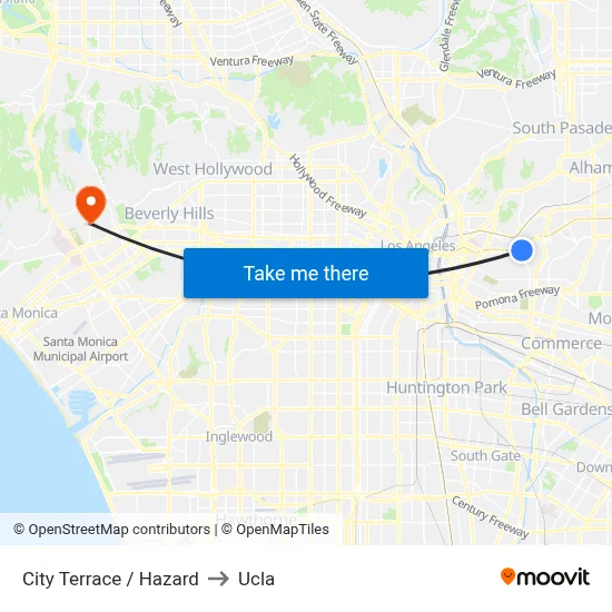 City Terrace / Hazard to Ucla map