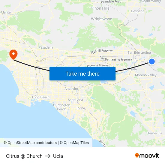 Citrus @ Church to Ucla map