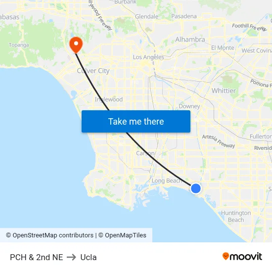 PCH & 2nd NE to Ucla map