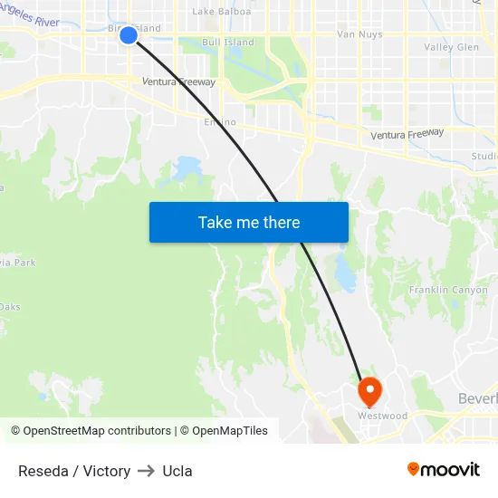 Reseda / Victory to Ucla map
