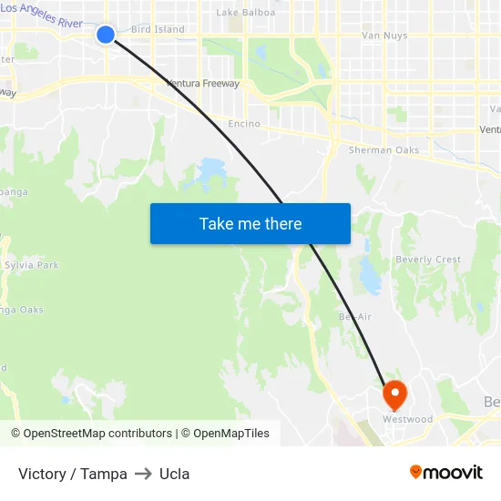 Victory / Tampa to Ucla map