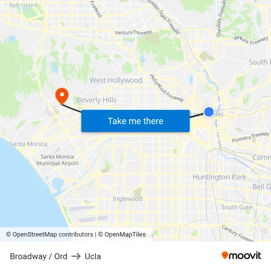 Broadway / Ord to Ucla map