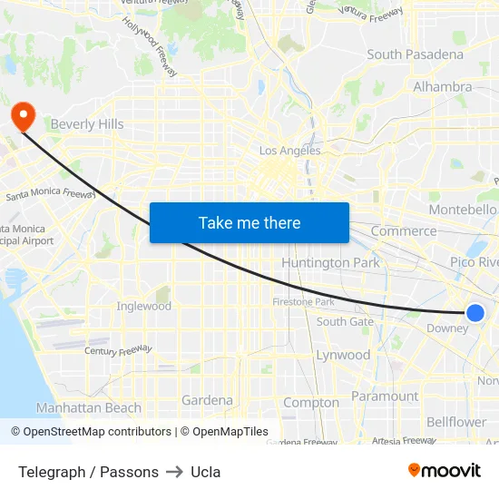 Telegraph / Passons to Ucla map