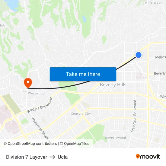 Division 7 Layover to Ucla map
