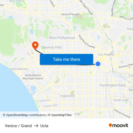 Venice / Grand to Ucla map