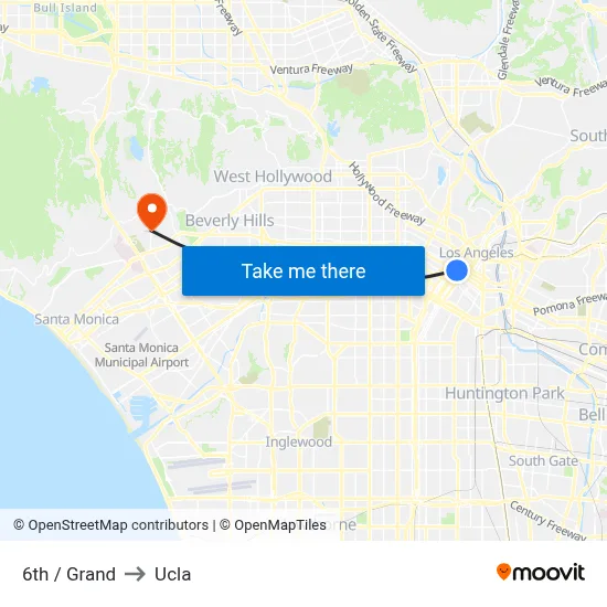 6th / Grand to Ucla map