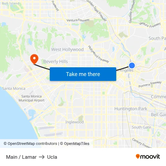 Main / Lamar to Ucla map