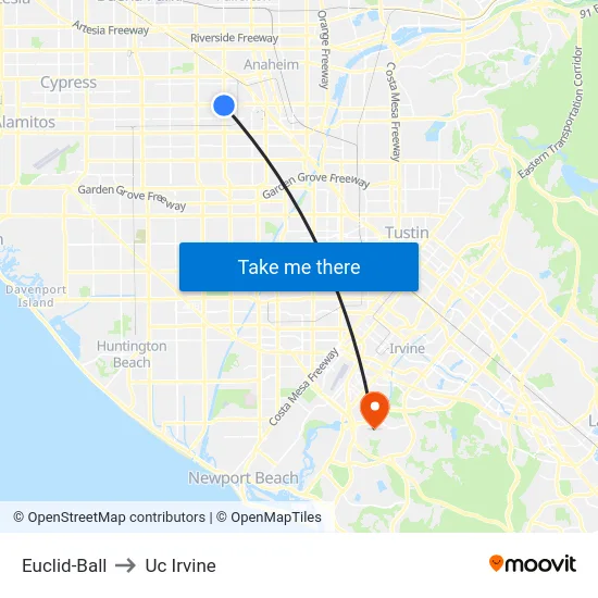 Euclid-Ball to Uc Irvine map