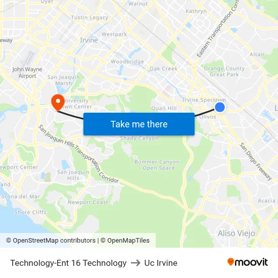 Technology-Ent 16 Technology to Uc Irvine map