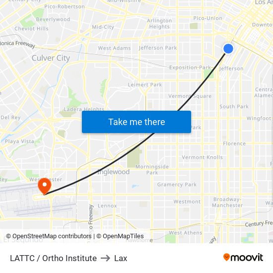 LATTC / Ortho Institute to Lax map