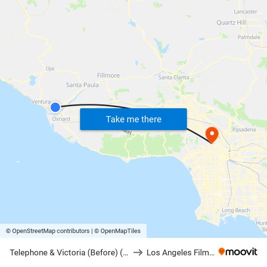 Telephone & Victoria (Before) (Westbound) to Los Angeles Film School map