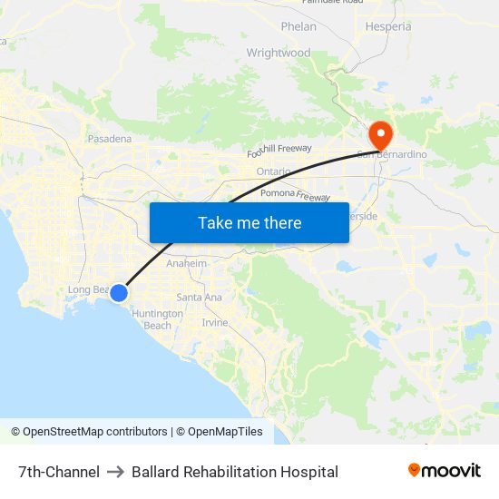 7th-Channel to Ballard Rehabilitation Hospital map