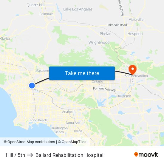 Hill / 5th to Ballard Rehabilitation Hospital map