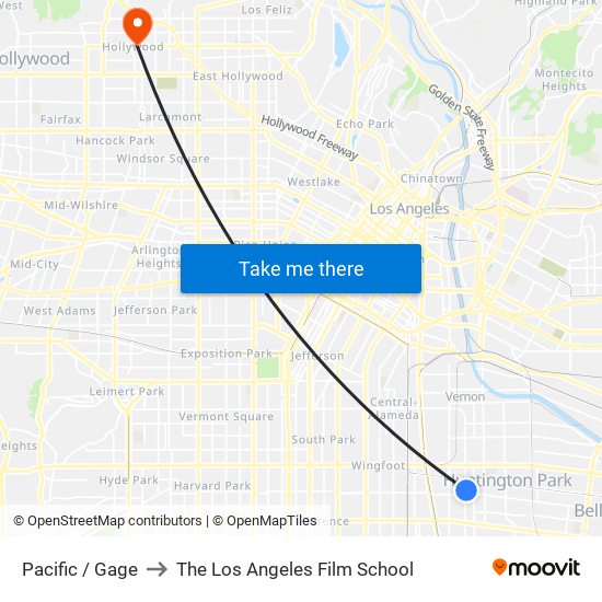 Pacific / Gage to The Los Angeles Film School map