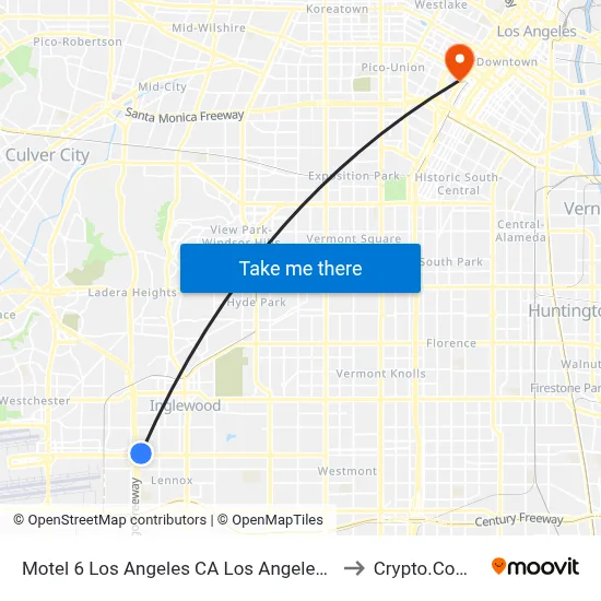 Motel 6 Los Angeles CA Los Angeles LAX Inglewood to Crypto.Com Arena map