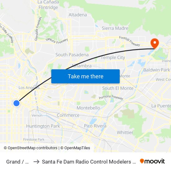 Grand / 23rd to Santa Fe Dam Radio Control Modelers Flting Field map