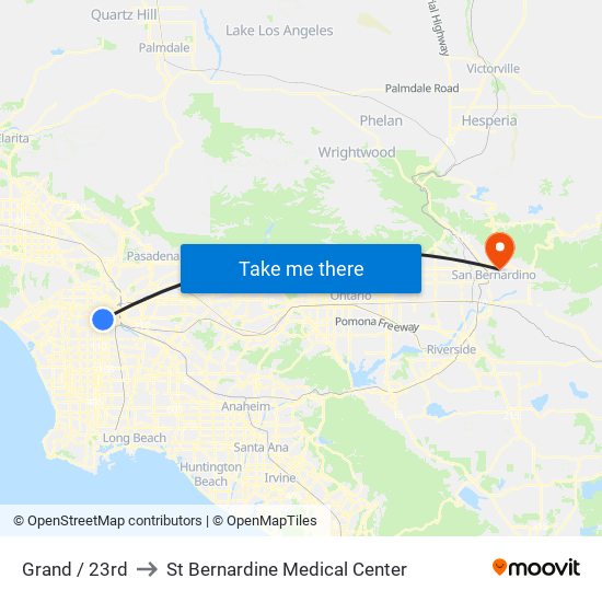 Grand / 23rd to St Bernardine Medical Center map