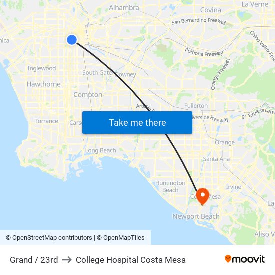 Grand / 23rd to College Hospital Costa Mesa map