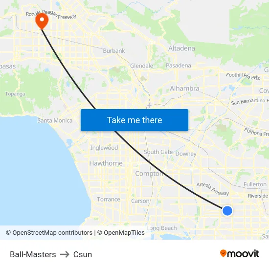 Ball-Masters to Csun map