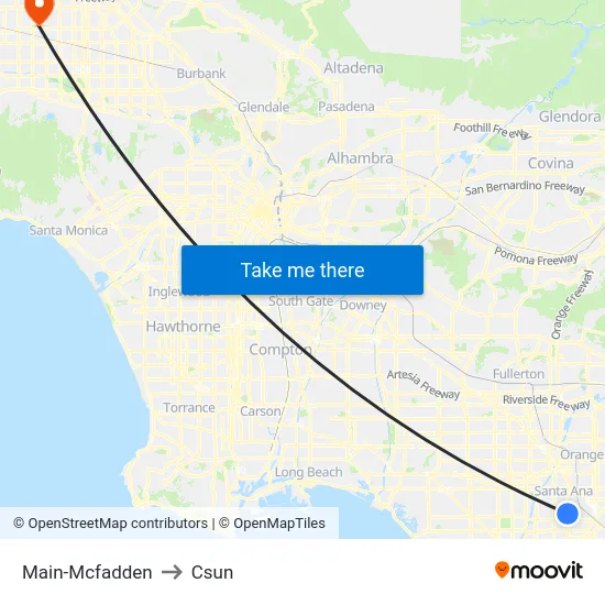 Main-Mcfadden to Csun map