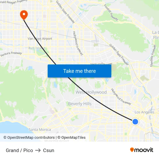 Grand / Pico to Csun map