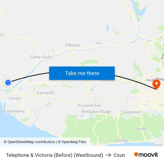 Telephone & Victoria (Before) (Westbound) to Csun map