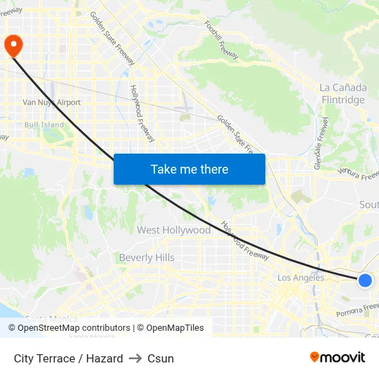 City Terrace / Hazard to Csun map