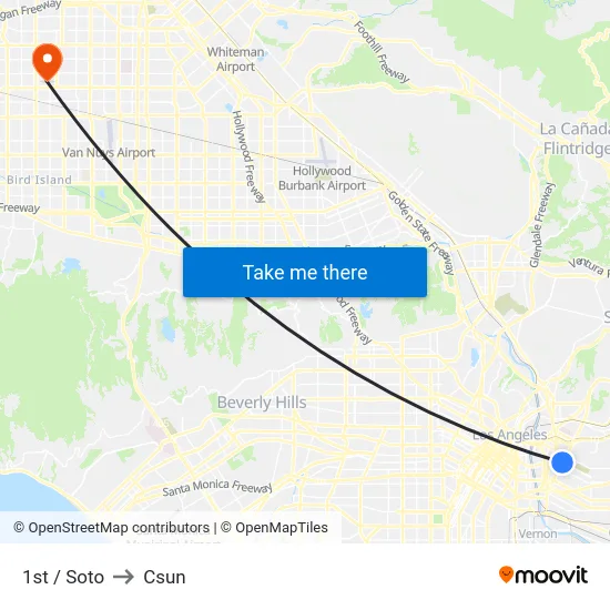 1st / Soto to Csun map
