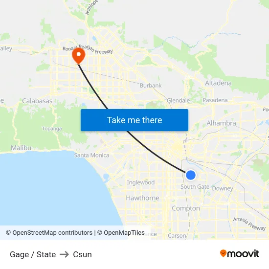 Gage / State to Csun map