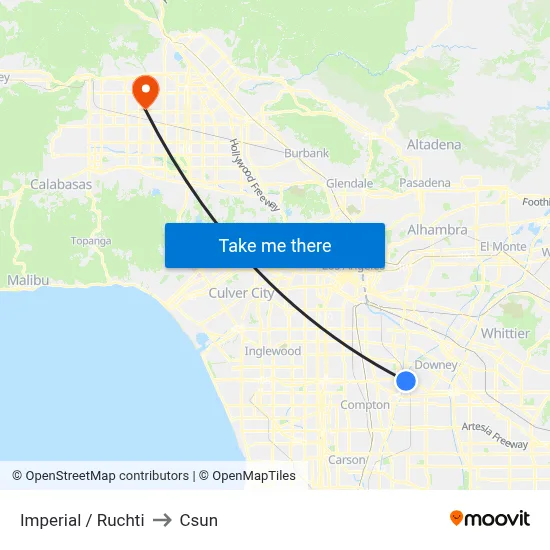 Imperial / Ruchti to Csun map
