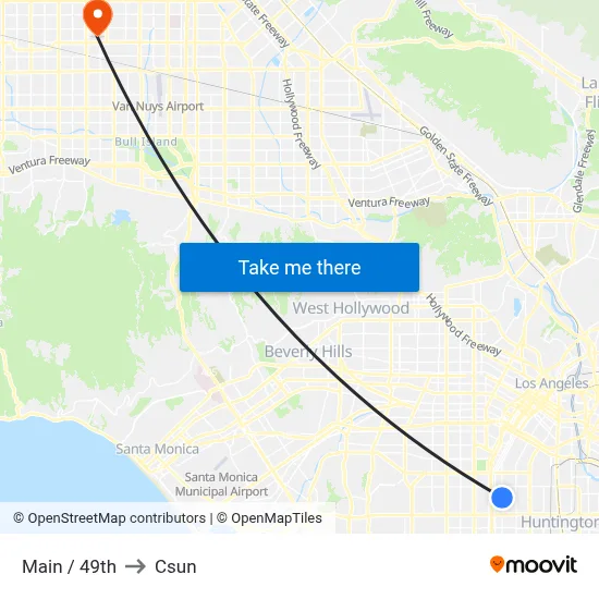 Main / 49th to Csun map