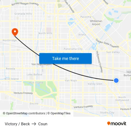 Victory / Beck to Csun map