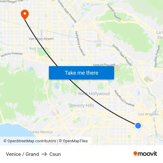 Venice / Grand to Csun map