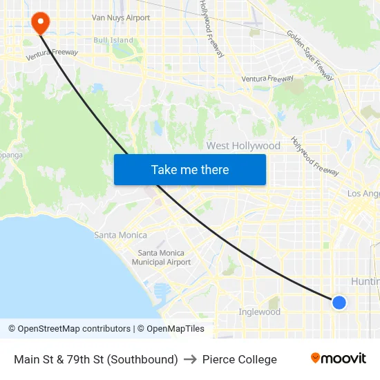 Main St & 79th St (Southbound) to Pierce College map