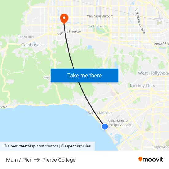 Main / Pier to Pierce College map