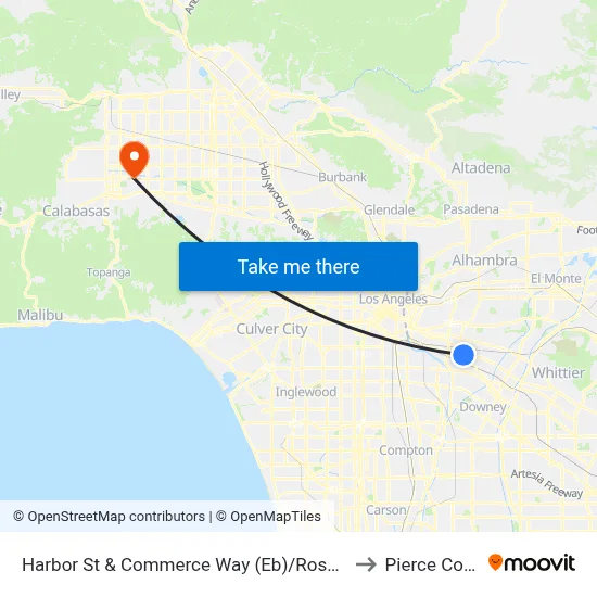 Harbor St & Commerce Way (Eb)/Rosewood Park to Pierce College map