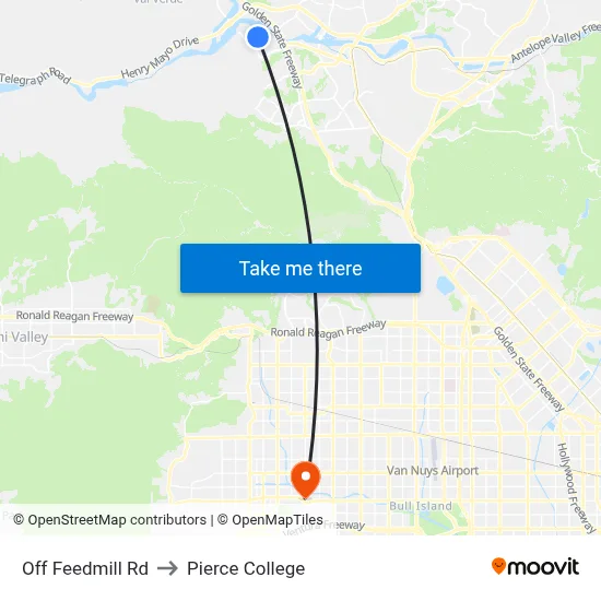 Off Feedmill Rd to Pierce College map