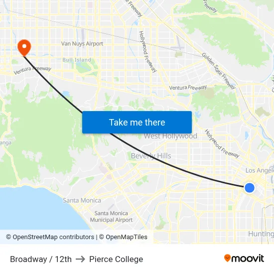 Broadway / 12th to Pierce College map