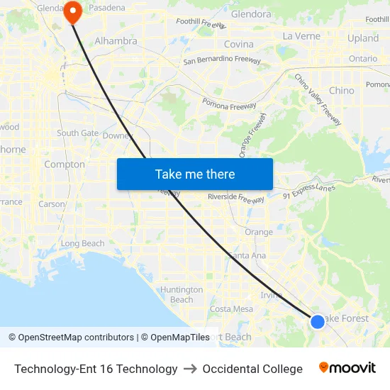 Technology-Ent 16 Technology to Occidental College map