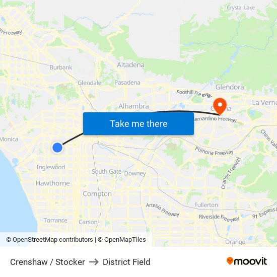 Crenshaw / Stocker to District Field map