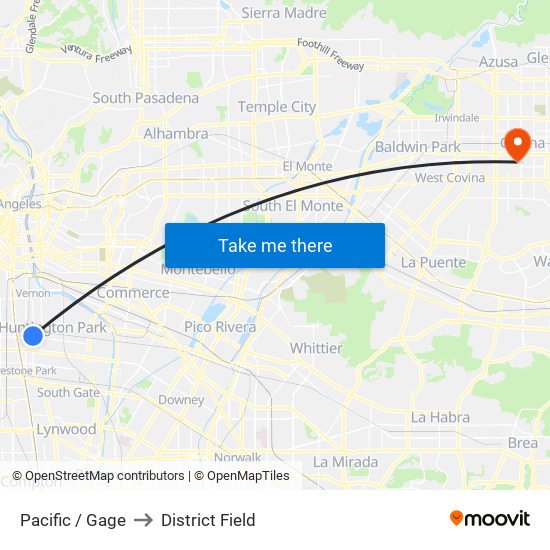 Pacific / Gage to District Field map