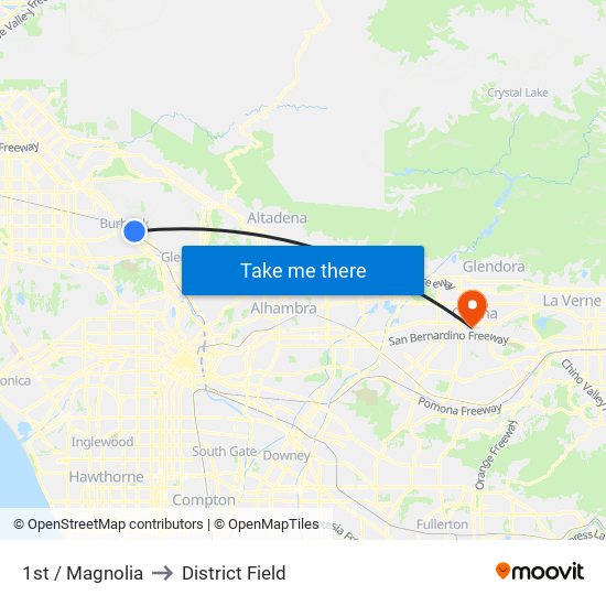 1st / Magnolia to District Field map