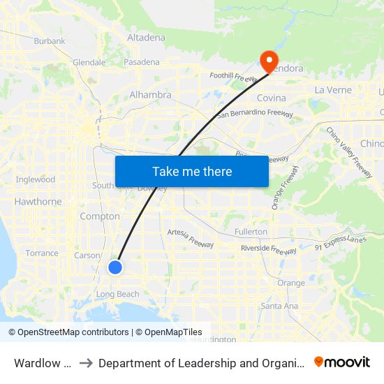 Wardlow Station to Department of Leadership and Organizational Psychology map